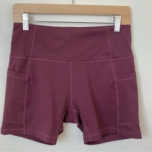 Baleaf Purple Activewear Shorts with Pockets